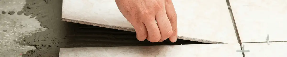 Professional installing ceramic tile floors in Green Bay, WI