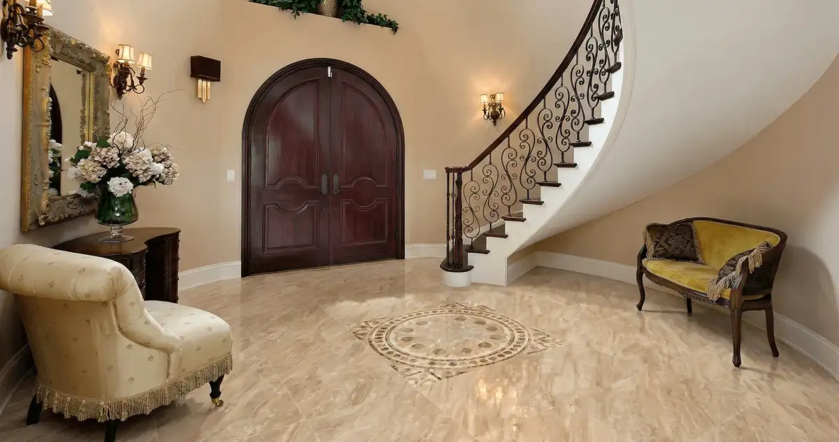 Entrance hall with professionally installed ceramic tile flooring in Green Bay WI