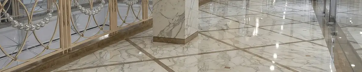 Beautiful marble floor professionally installed in Green Bay, WI